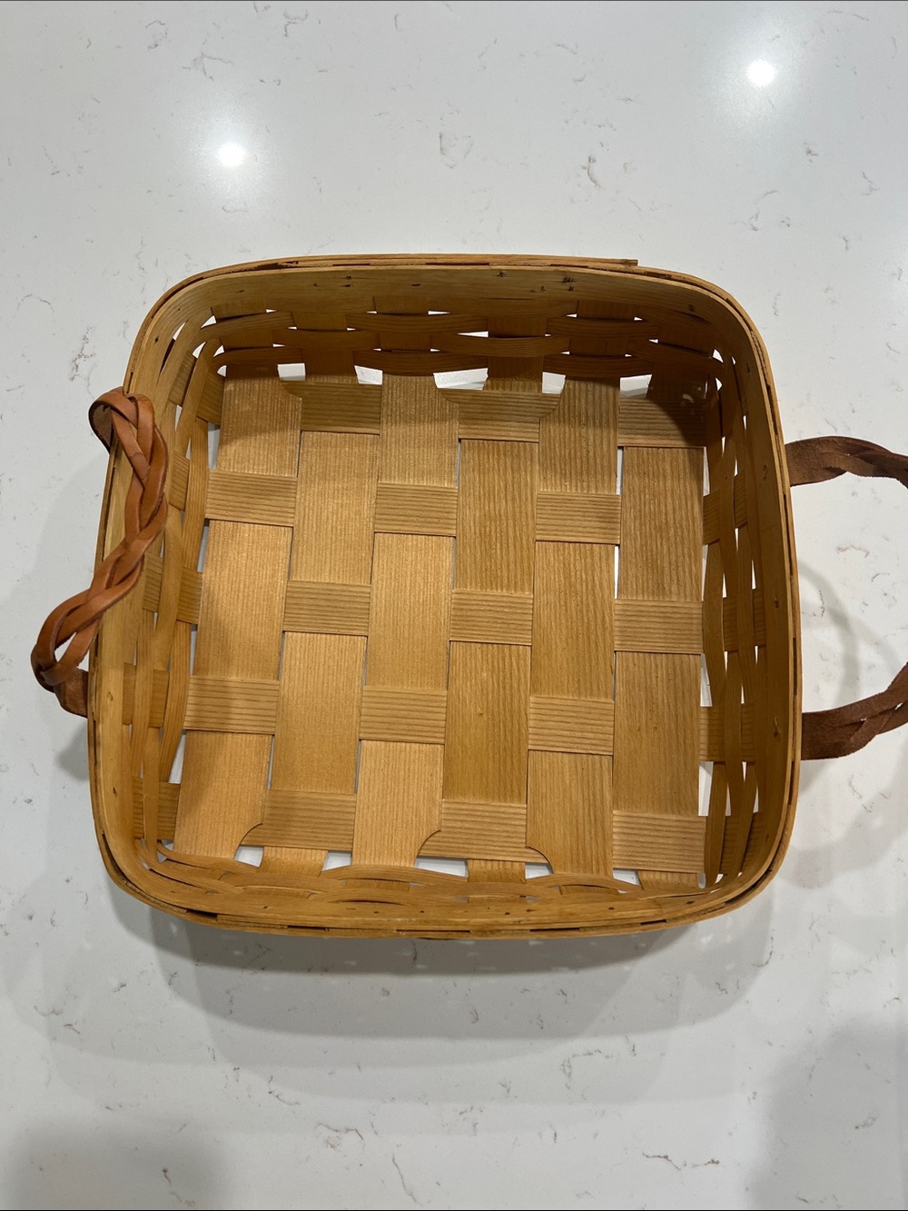 Peterboro Divided Basket Organizer Wood Picnic Caddy Insert USA - Picture 13 of 16
